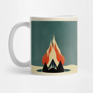 Snowy Campfire Mug